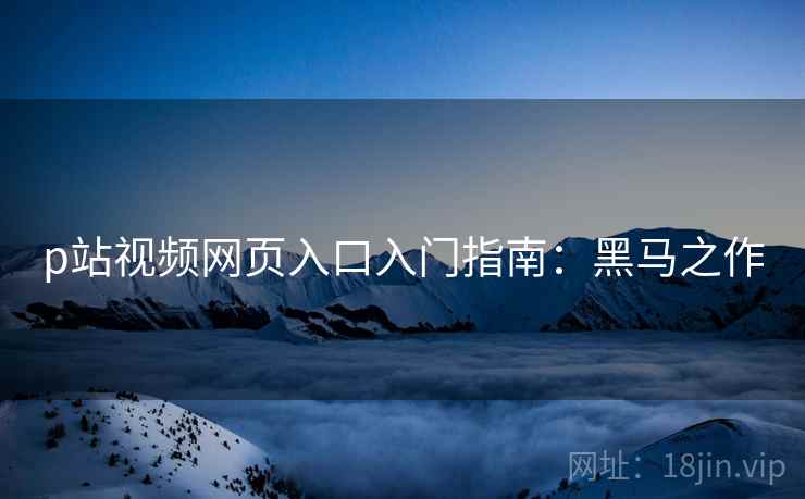 p站视频网页入口入门指南：黑马之作
