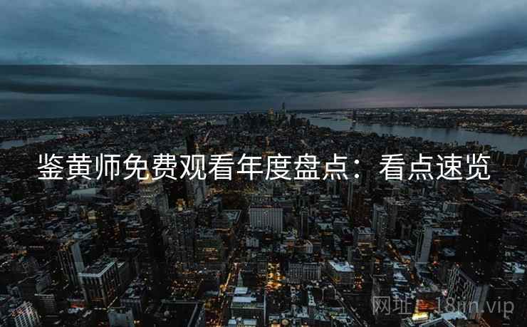 鉴黄师免费观看年度盘点：看点速览